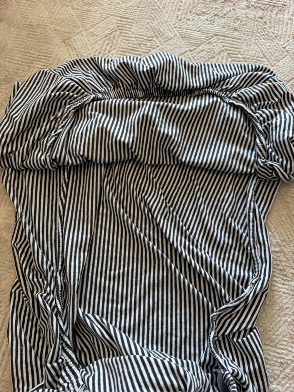 Pottery Barn Modern Baby Black & White Striped Knit